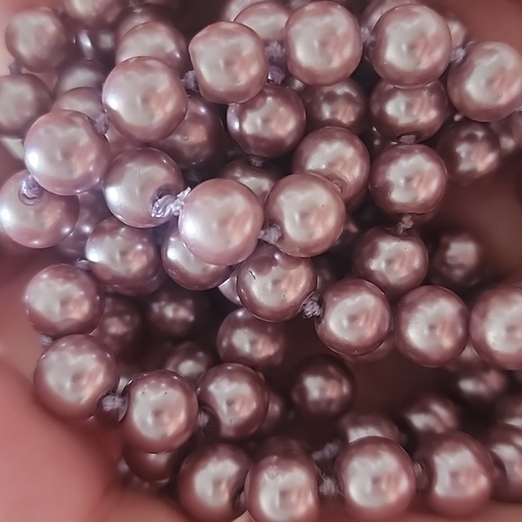 Pearls long strand light purple - Picture 2 of 6